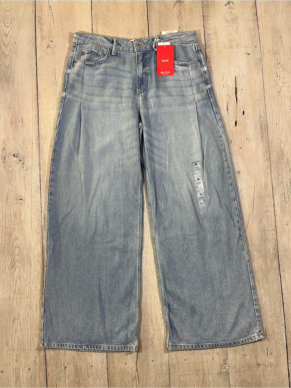 Lucky Brand Liquid Denim Luxe Palazzo Wide Leg Size 12/31 Baggy